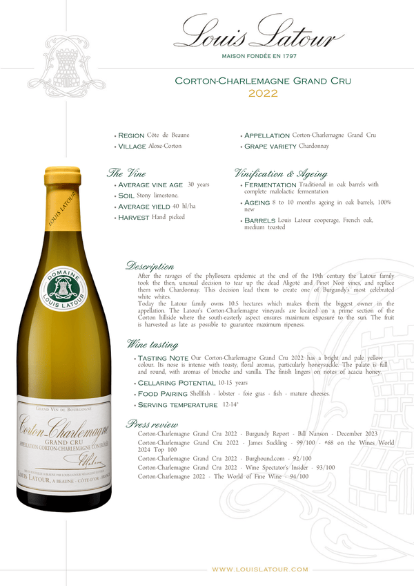 Domaine Louis Latour, Corton-Charlemagne Grand Cru 2022